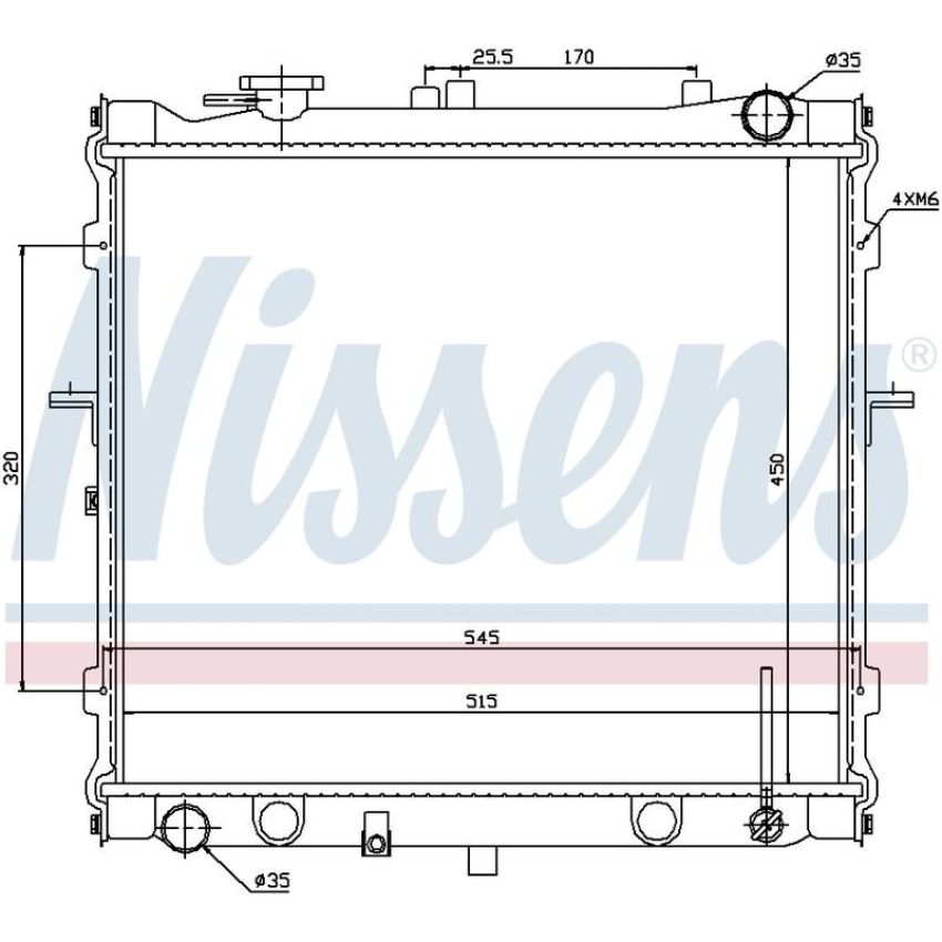 NISSENS 66642 Radiator