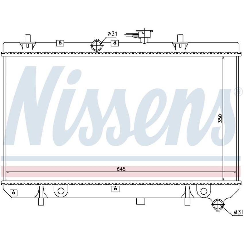 NISSENS 66665 Radiator