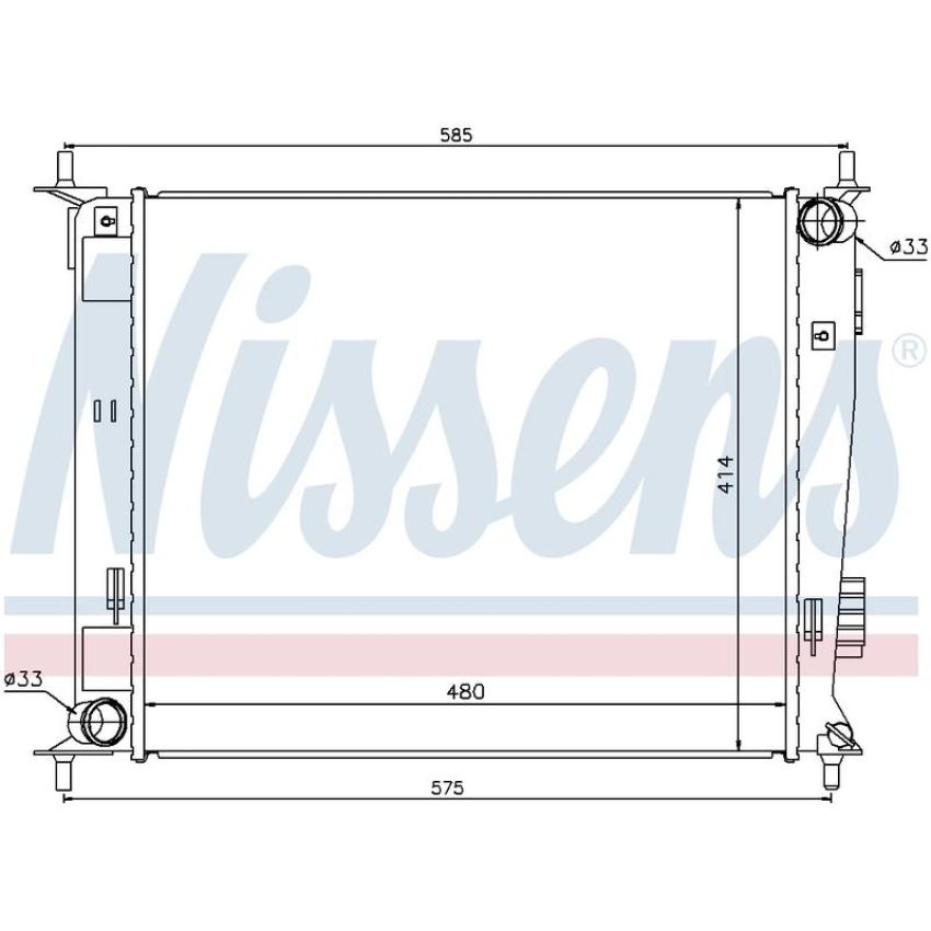NISSENS 66742 Radiator