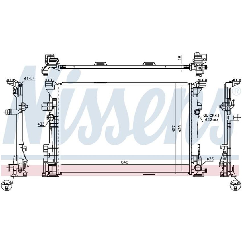 NISSENS 67186 Radiator