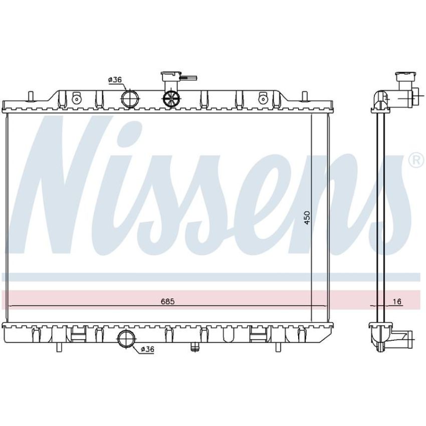 NISSENS 67365 Radiator