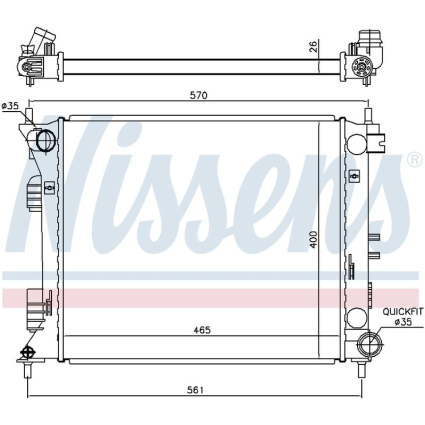 NISSENS 675007 Radiator