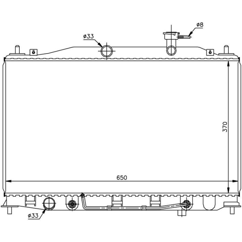 NISSENS 67503 Radiator