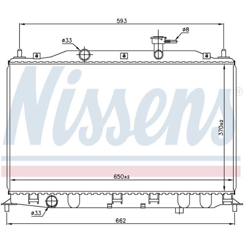 NISSENS 67509 Radiator