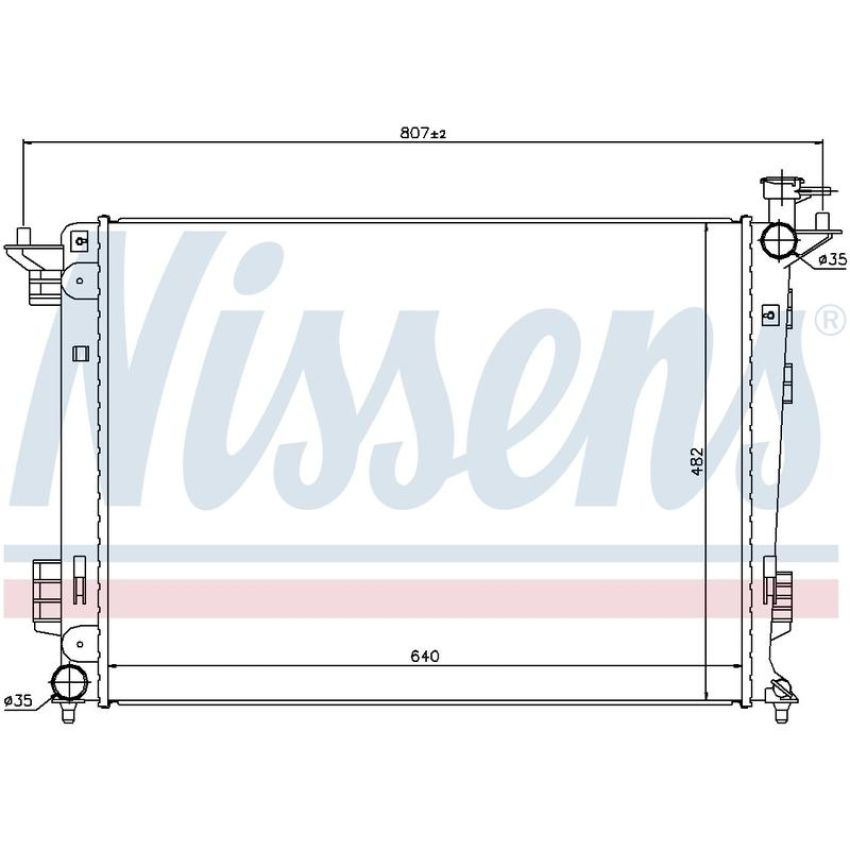 NISSENS 67515 Radiator