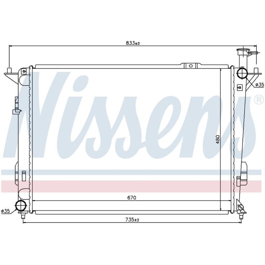 NISSENS 67522 Radiator
