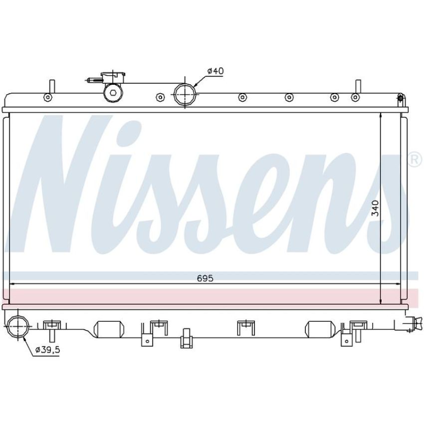 NISSENS 67708 Radiator