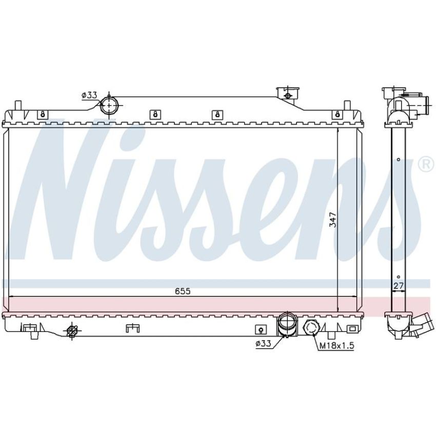 NISSENS 68114 Radiator