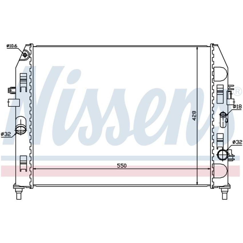 NISSENS 68527 Radiator