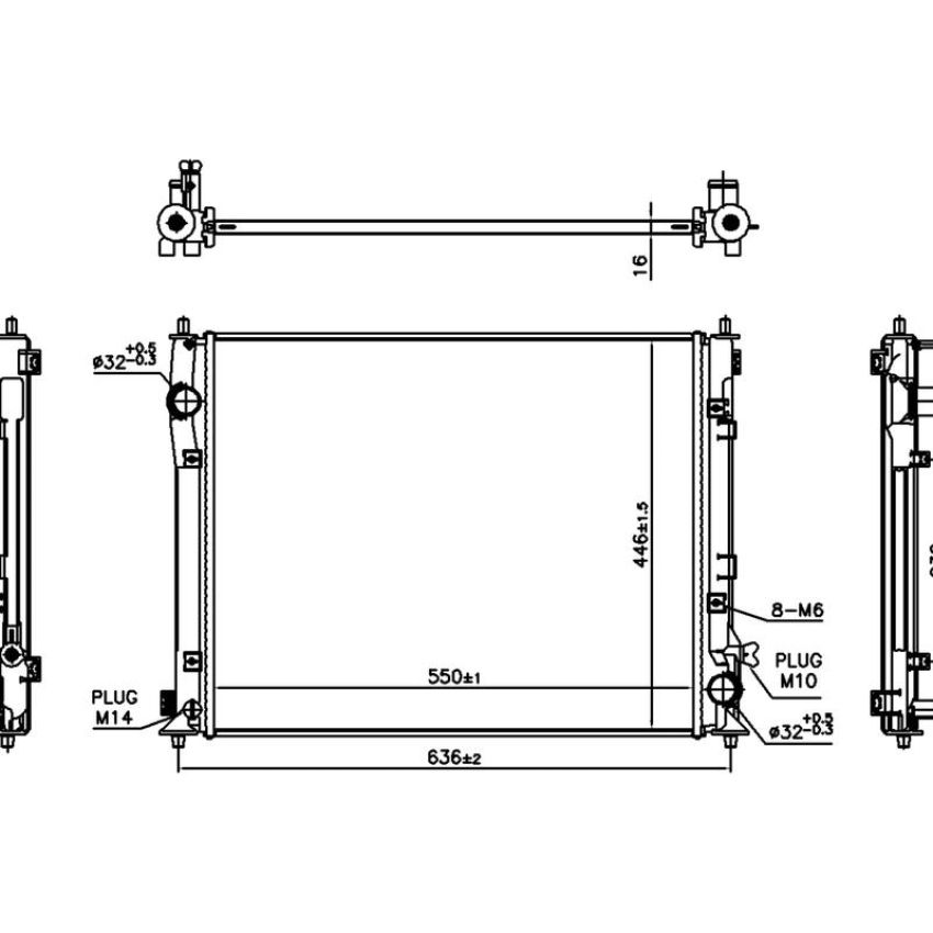 NISSENS 686802 Radiator