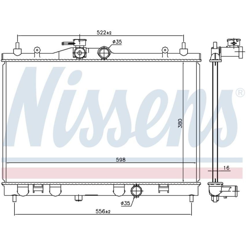NISSENS 68741 Radiator