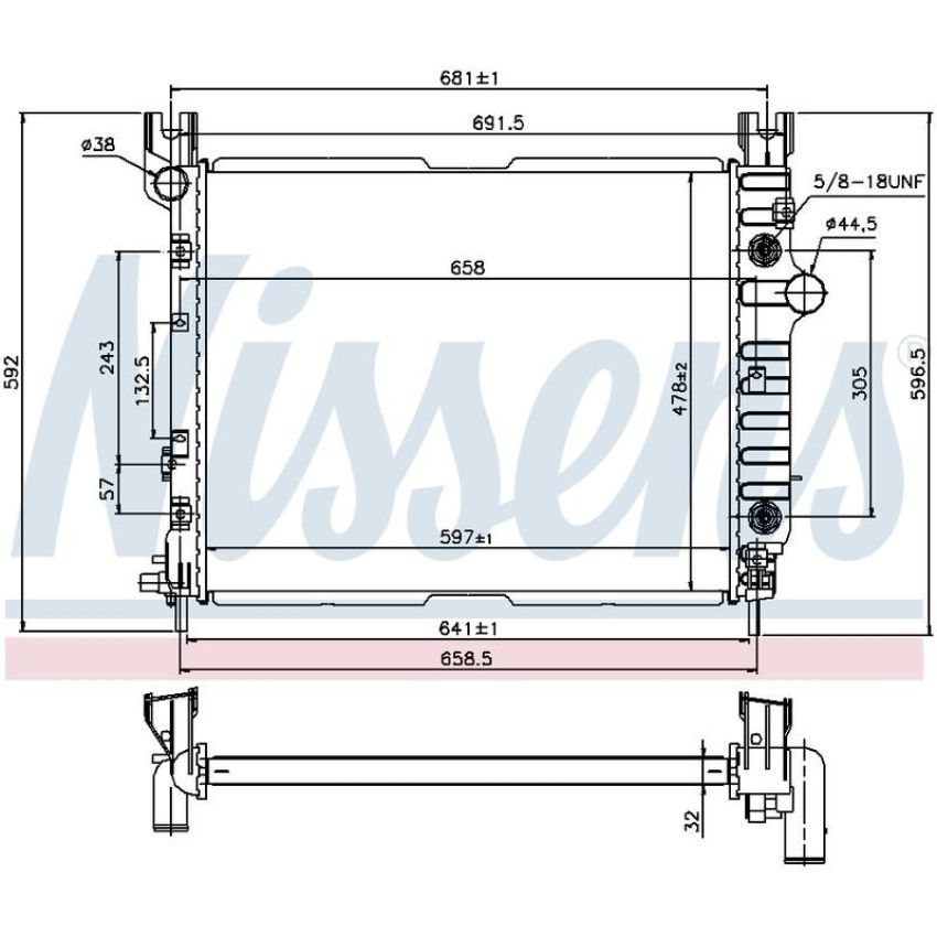 NISSENS 69451 Radiator