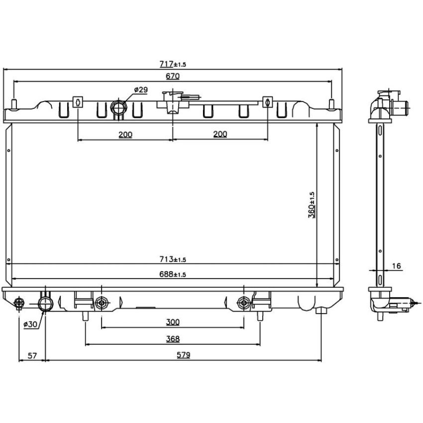 NISSENS 69460 Radiator