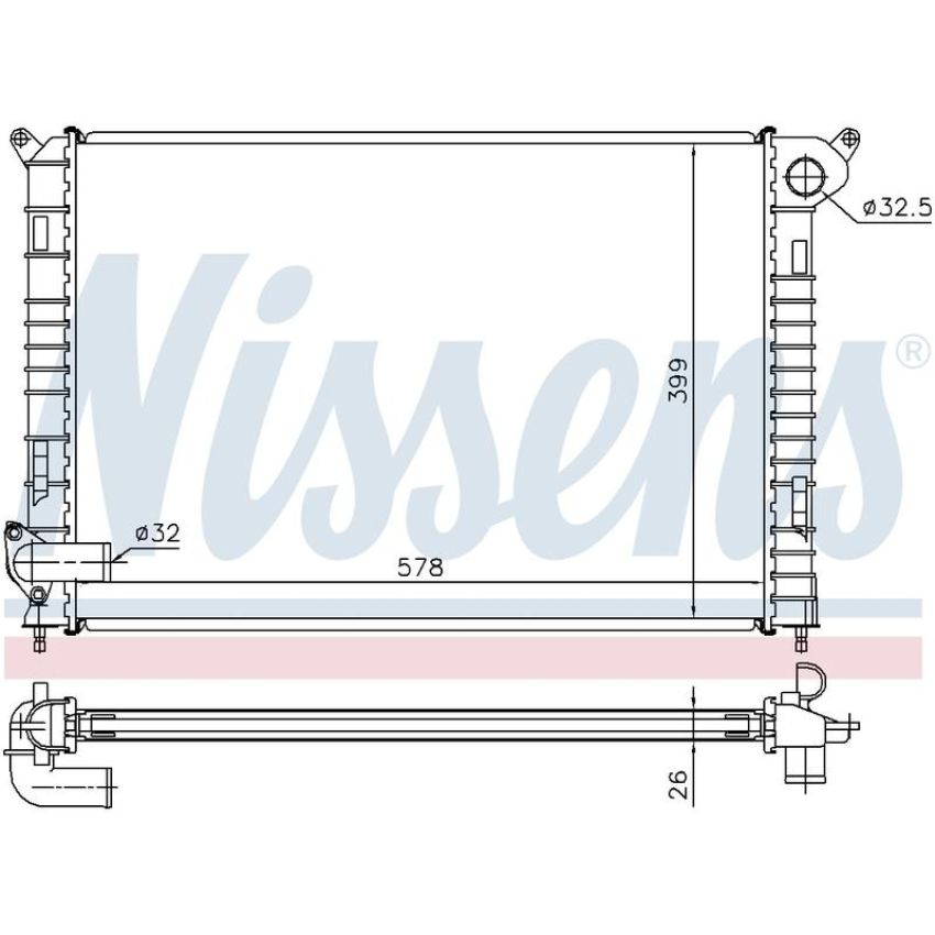 NISSENS 69700A Radiator