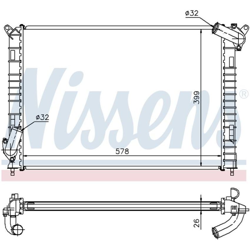 NISSENS 69701A Radiator