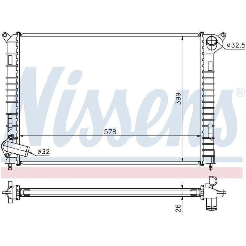NISSENS 69703A Radiator
