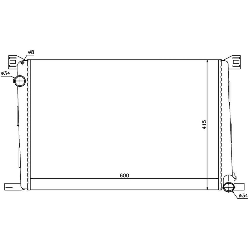 NISSENS 69706 Radiator