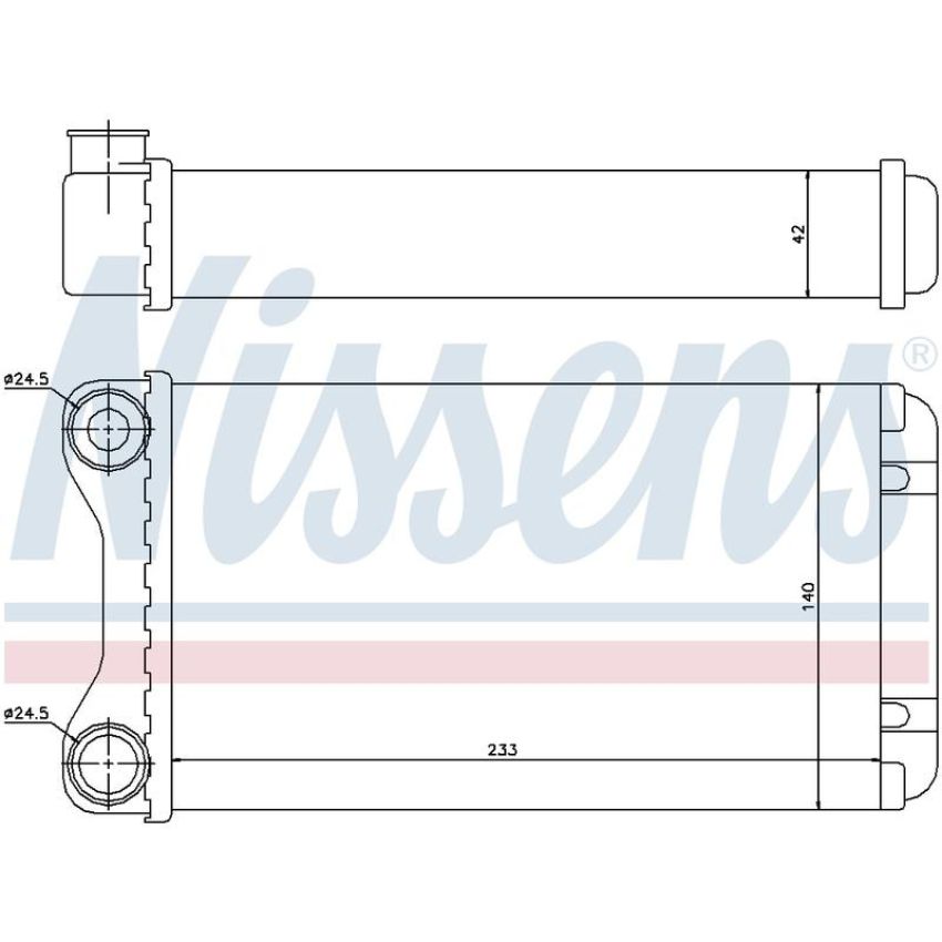 NISSENS 70226 HVAC Heater Core