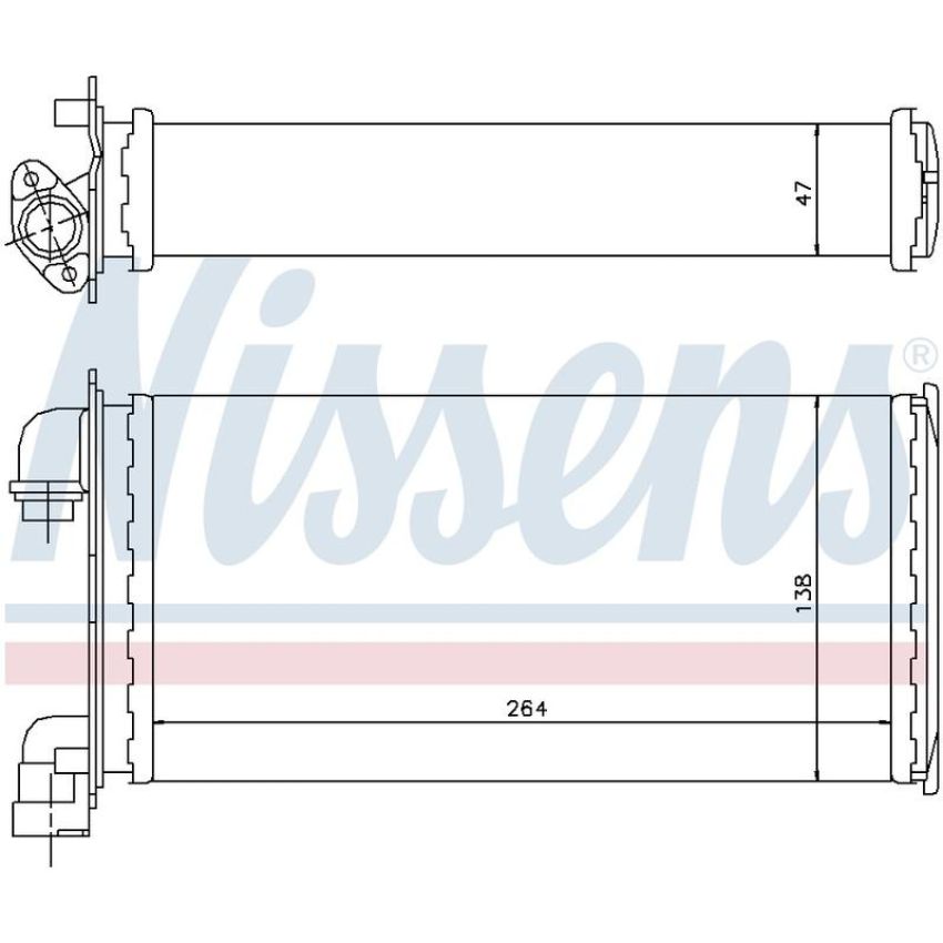 NISSENS 70501 HVAC Heater Core