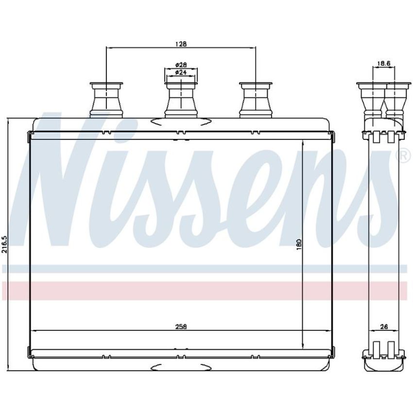 NISSENS 70517 HVAC Heater Core