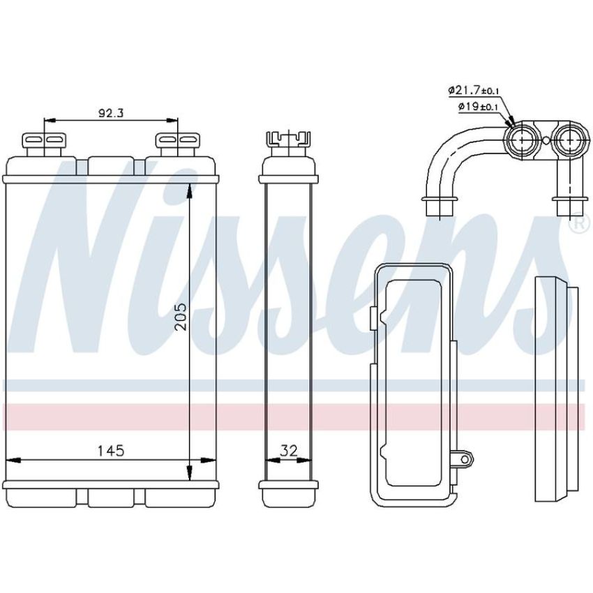 NISSENS 70520 HVAC Heater Core