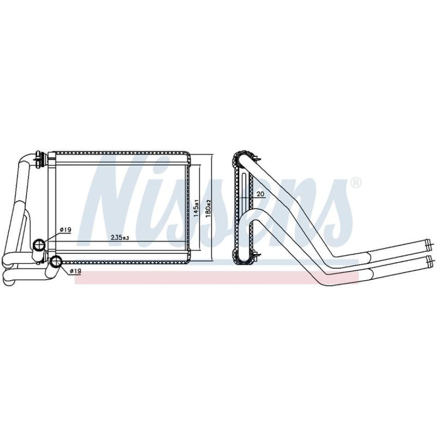 NISSENS 707071 HVAC Heater Core