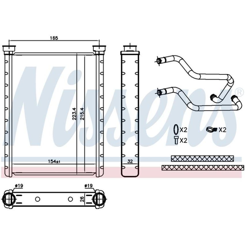 NISSENS 707178 HVAC Heater Core