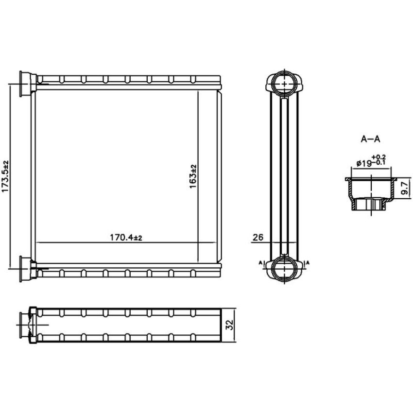 NISSENS 707278 HVAC Heater Core