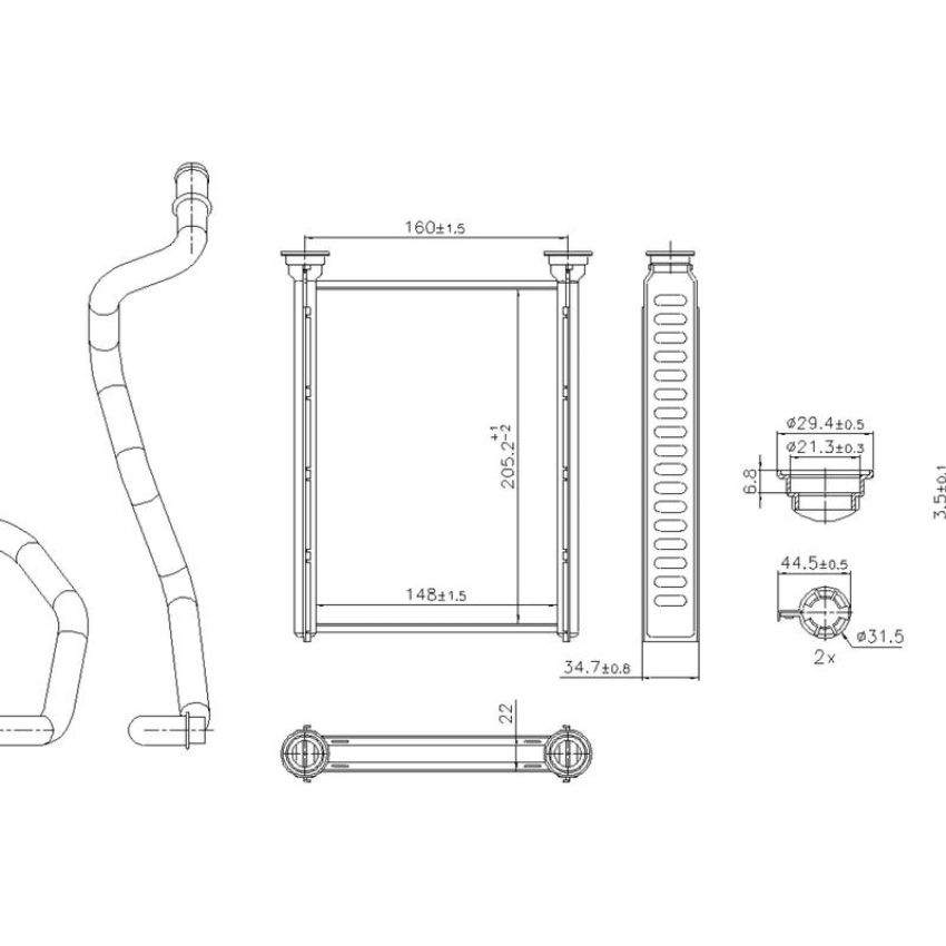NISSENS 707290 HVAC Heater Core