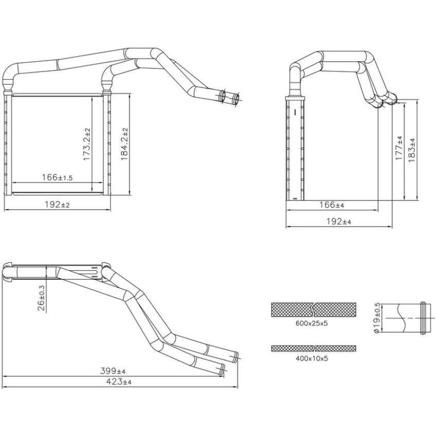 NISSENS 707298 HVAC Heater Core