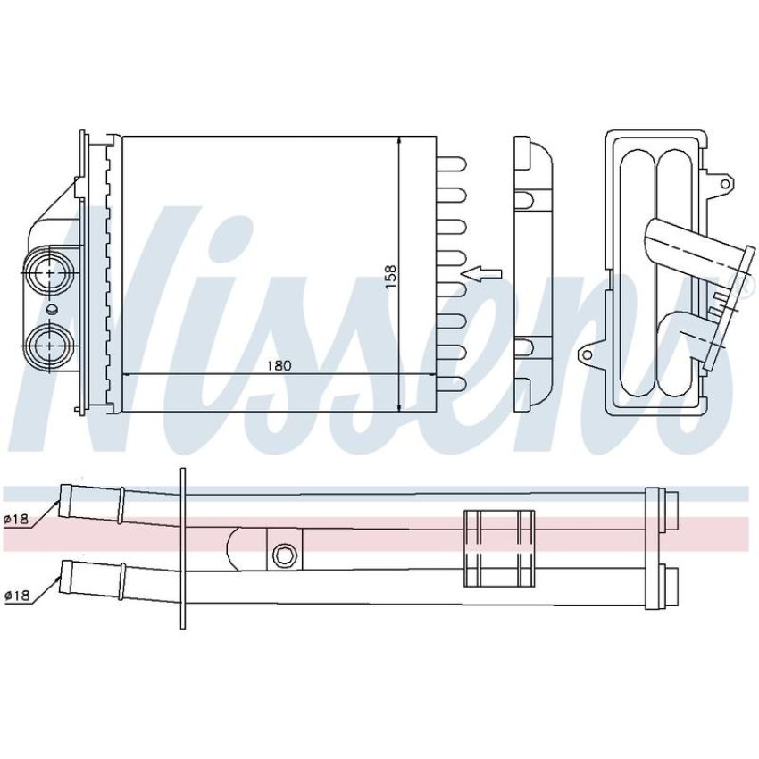 NISSENS 71453 HVAC Heater Core