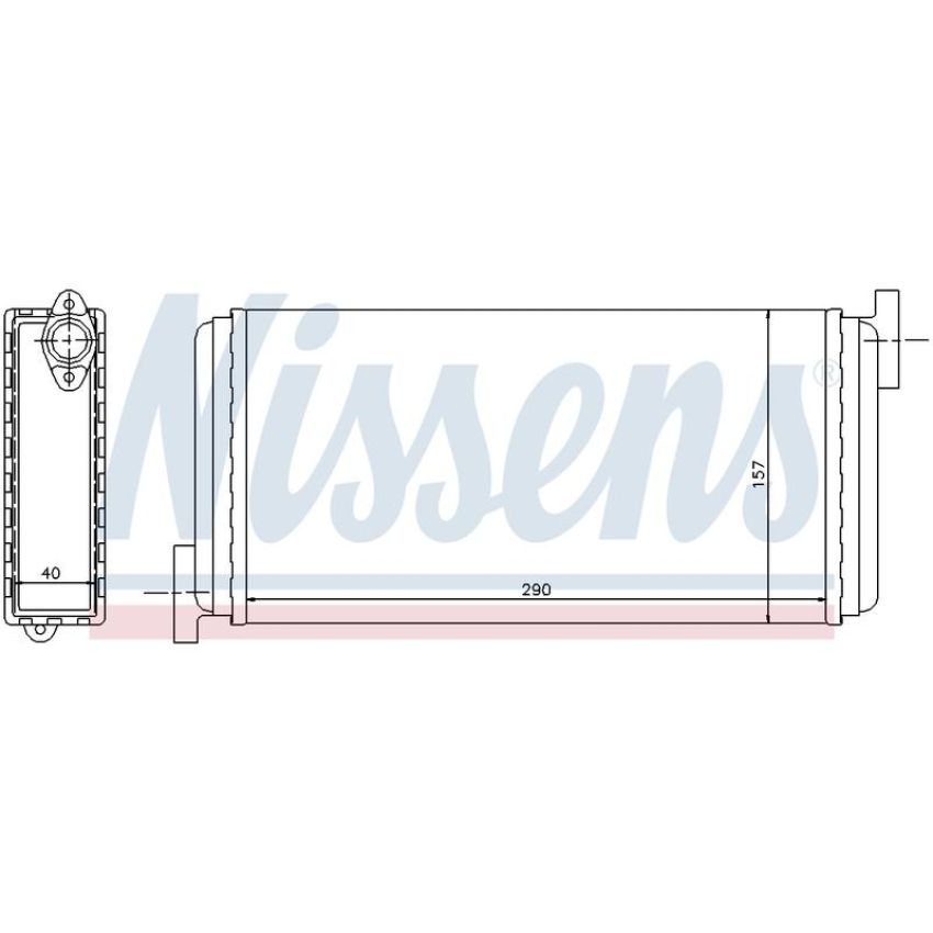 NISSENS 72002 HVAC Heater Core