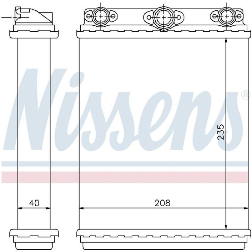 NISSENS 72016 HVAC Heater Core