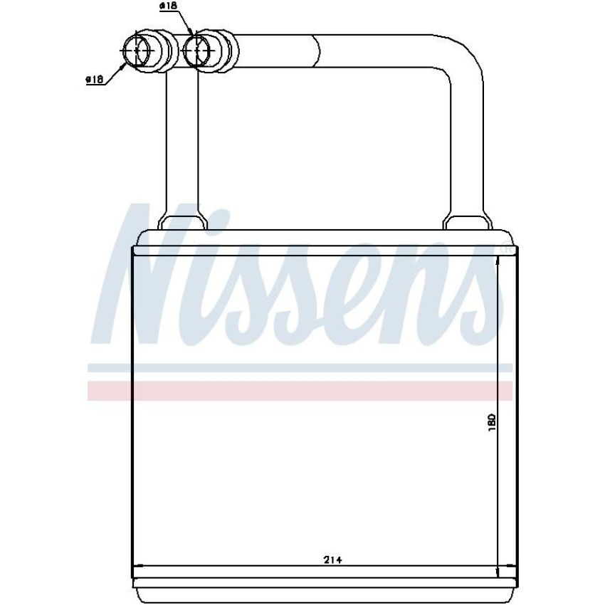 NISSENS 72029 HVAC Heater Core