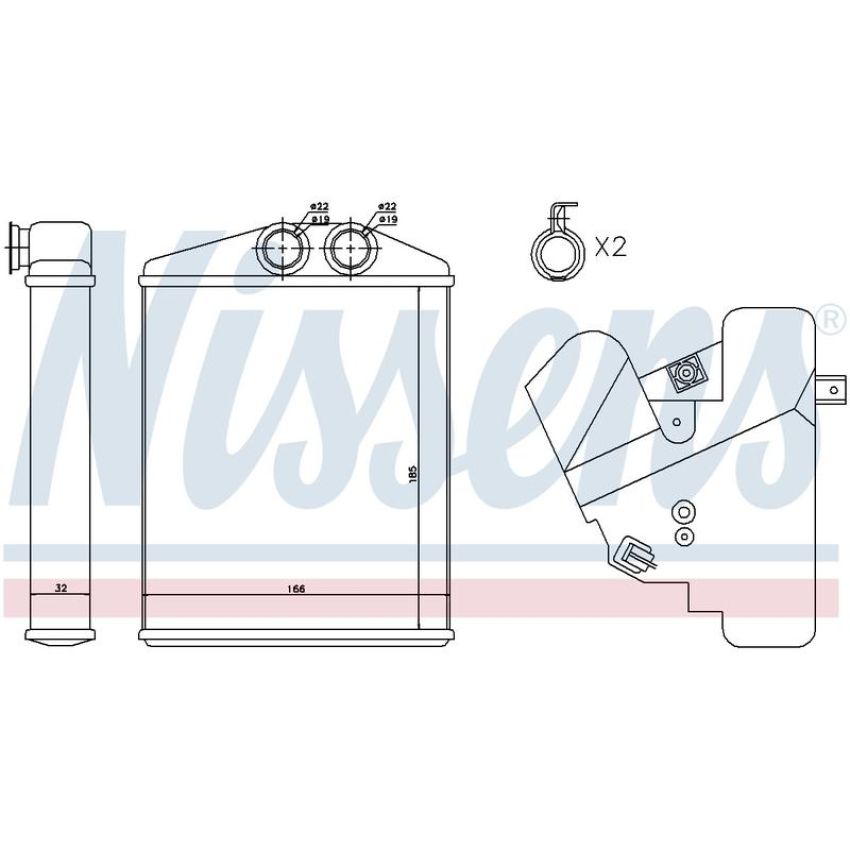 NISSENS 73377 HVAC Heater Core