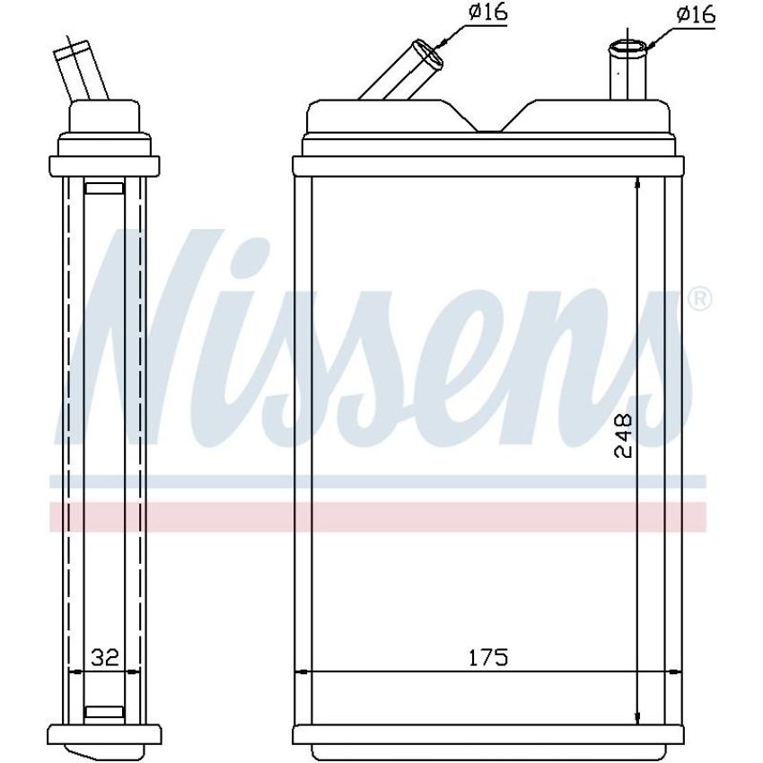 NISSENS 73624 HVAC Heater Core