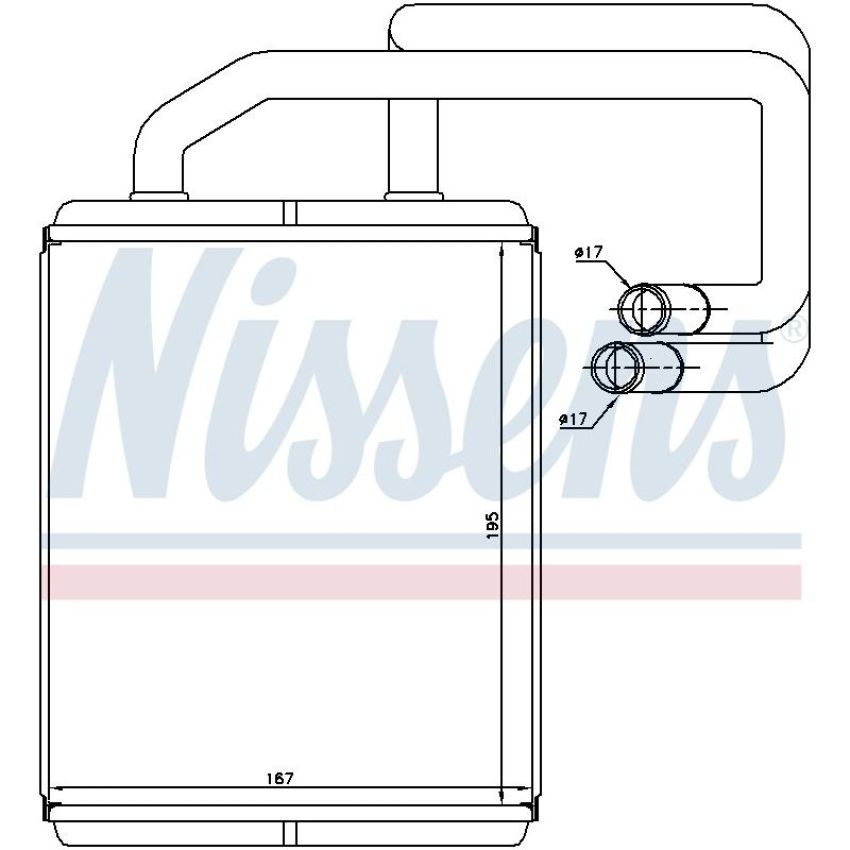 NISSENS 77528 HVAC Heater Core