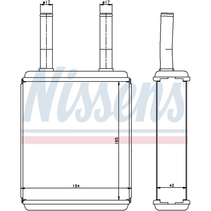 NISSENS 77600 HVAC Heater Core