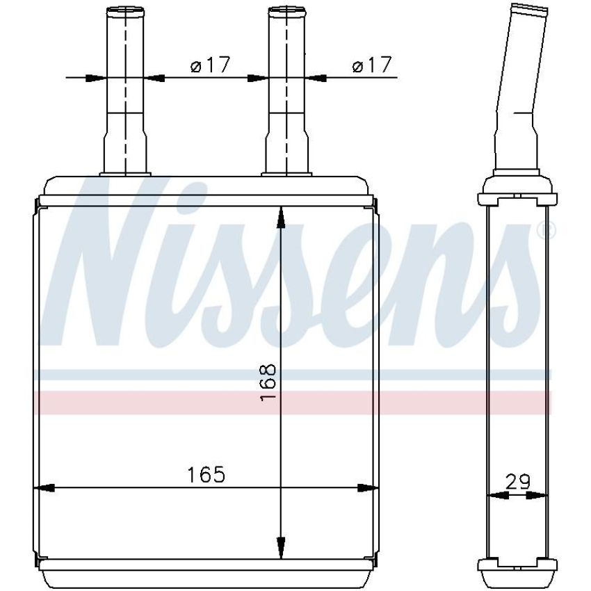NISSENS 77604 HVAC Heater Core