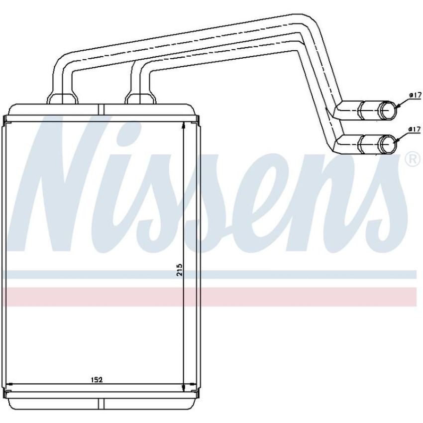 NISSENS 77612 HVAC Heater Core