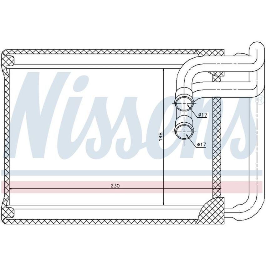 NISSENS 77622 HVAC Heater Core