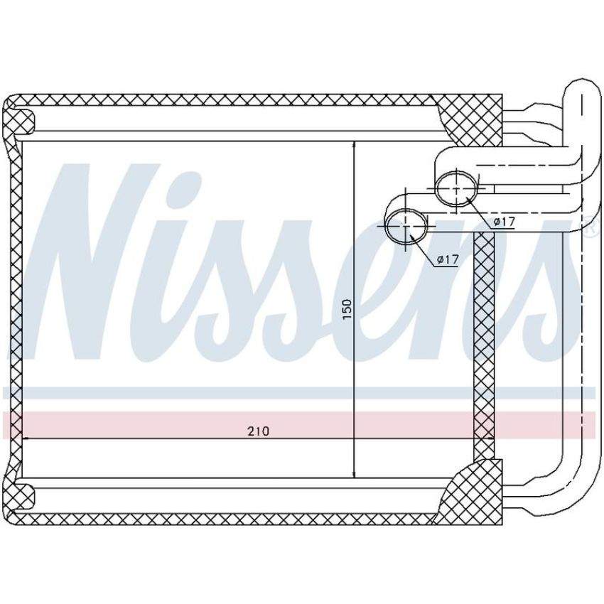 NISSENS 77632 HVAC Heater Core
