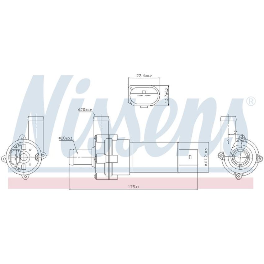 NISSENS 831053 Auxiliary Water Pump