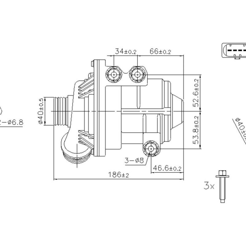 NISSENS 831087 Auxiliary Water Pump