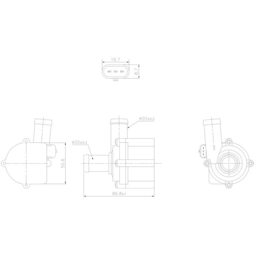 NISSENS 831116 Auxiliary Water Pump