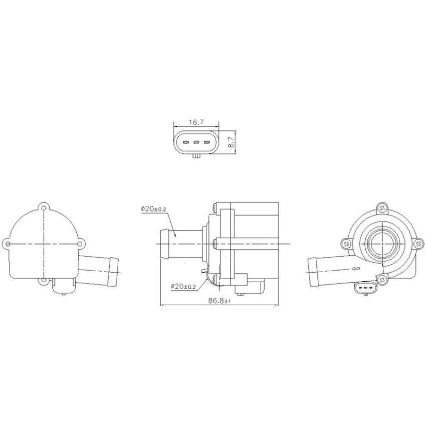 NISSENS 832152 Auxiliary Water Pump