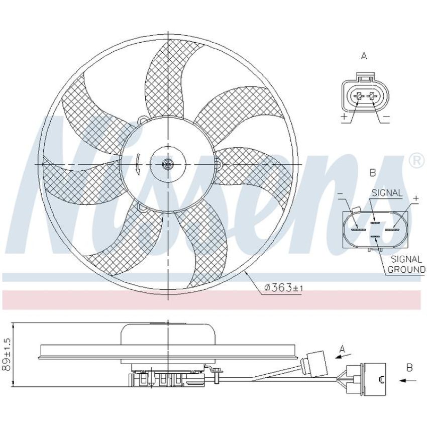 NISSENS 850020 Engine Cooling Fan