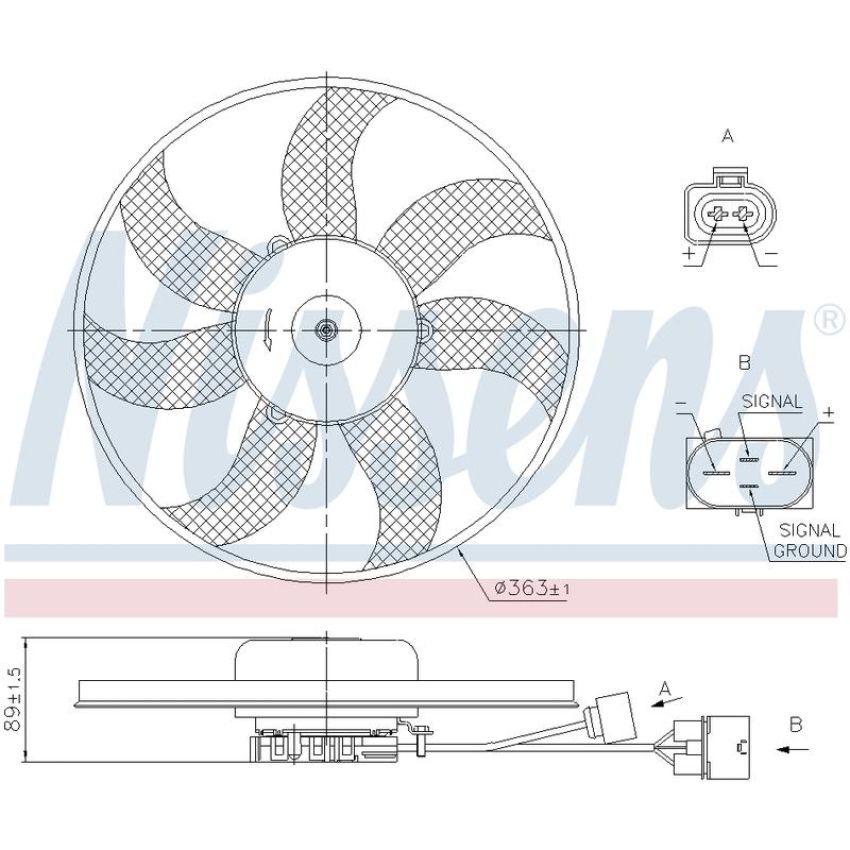 NISSENS 850021 Engine Cooling Fan