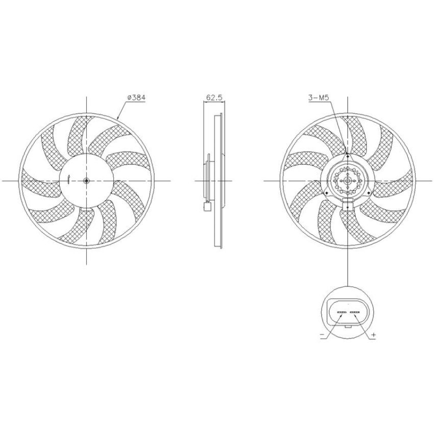 NISSENS 850099 Engine Cooling Fan
