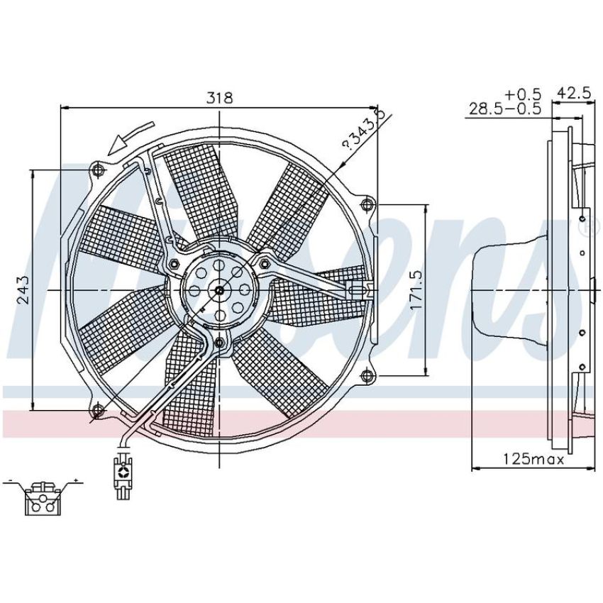 NISSENS 85151 Engine Cooling Fan